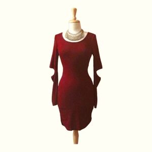 NWT the  vintage shop burgundy cutout bodycon dress NWT